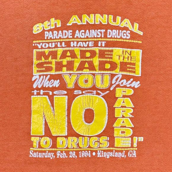Vintage Jerzees 8th Annual Parade Against Drugs 1994 Event Crew Neck Sweatshirt - Picture 4 of 8